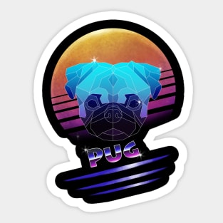 Cyberpunk Pug Sticker